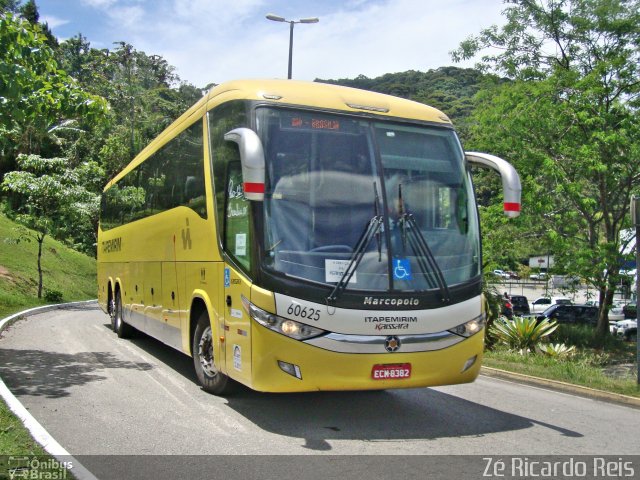 Viação Itapemirim 60625 na cidade de Petrópolis, Rio de Janeiro, Brasil, por Zé Ricardo Reis. ID da foto: 5458420.