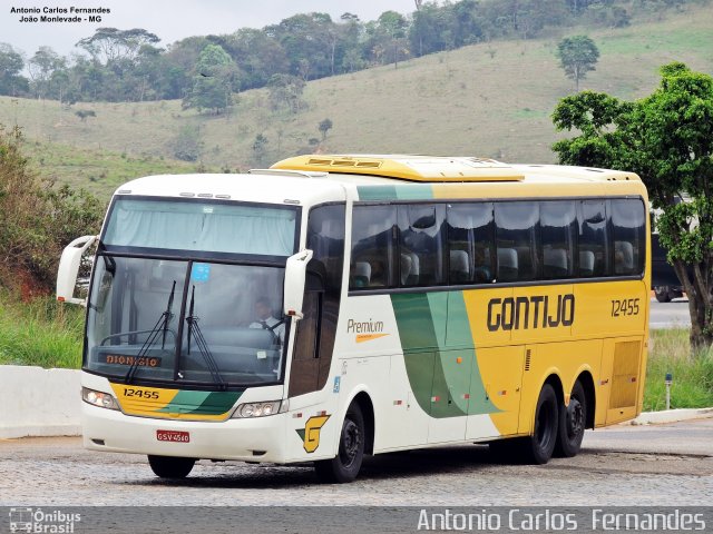 Empresa Gontijo de Transportes 12455 na cidade de João Monlevade, Minas Gerais, Brasil, por Antonio Carlos Fernandes. ID da foto: 5458041.