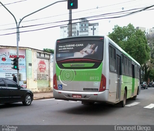 Viação Garcia 8973 na cidade de Apucarana, Paraná, Brasil, por Emanoel Diego.. ID da foto: 5459600.