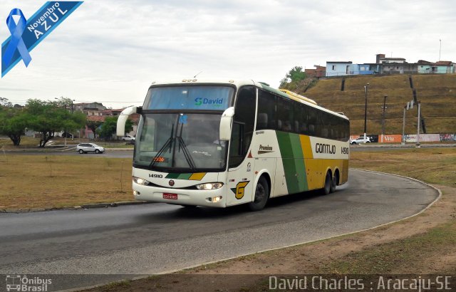 Empresa Gontijo de Transportes 14910 na cidade de Aracaju, Sergipe, Brasil, por David  Souza. Número da foto: #5459484.
