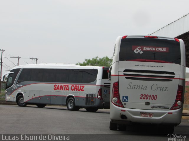 Viação Santa Cruz 220100 na cidade de Alfenas, Minas Gerais, Brasil, por Lucas Elson de Oliveira. Número da foto: #5458446.