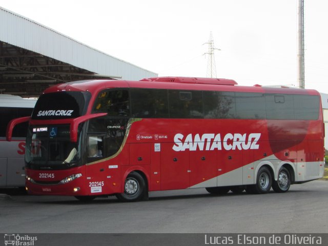 Viação Santa Cruz 202145 na cidade de Alfenas, Minas Gerais, Brasil, por Lucas Elson de Oliveira. ID da foto: 5458523.