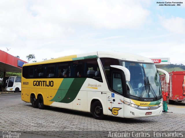 Empresa Gontijo de Transportes 18820 na cidade de João Monlevade, Minas Gerais, Brasil, por Antonio Carlos Fernandes. ID da foto: 5458037.