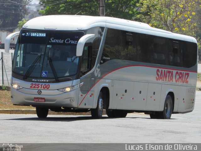 Viação Santa Cruz 225100 na cidade de Alfenas, Minas Gerais, Brasil, por Lucas Elson de Oliveira. ID da foto: 5458688.