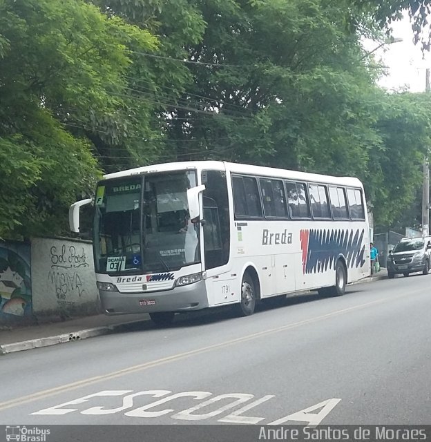 Breda Transportes e Serviços 1791 na cidade de São Paulo, São Paulo, Brasil, por Andre Santos de Moraes. ID da foto: 5461745.