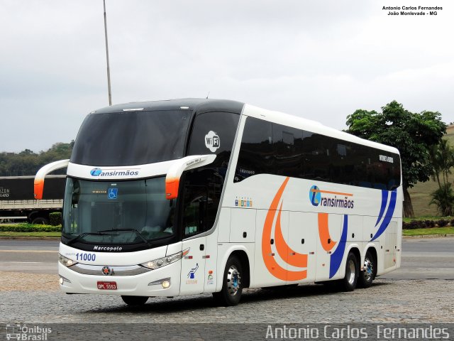 Transirmãos Turismo 11000 na cidade de João Monlevade, Minas Gerais, Brasil, por Antonio Carlos Fernandes. ID da foto: 5460359.