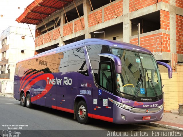 Twister Rio Transporte e Turismo 2010 na cidade de Guarapari, Espírito Santo, Brasil, por Antonio Carlos Fernandes. Número da foto: #5460363.