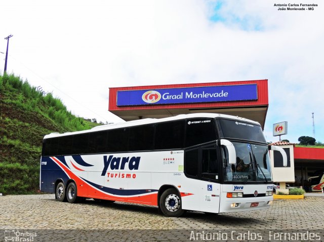 Yara Turismo 1710 na cidade de João Monlevade, Minas Gerais, Brasil, por Antonio Carlos Fernandes. ID da foto: 5394575.