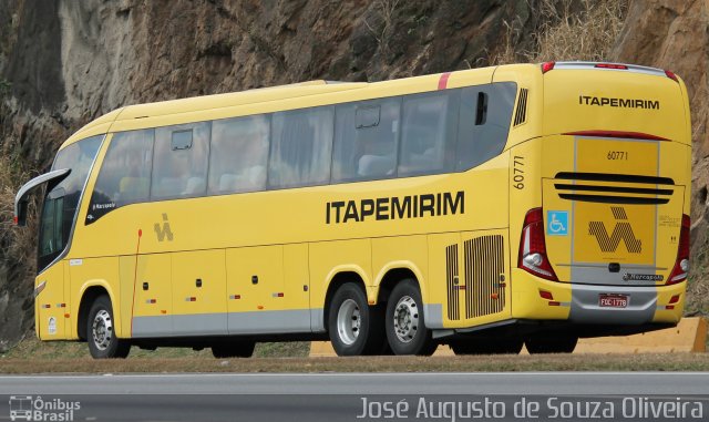 Viação Itapemirim 60771 na cidade de Paracambi, Rio de Janeiro, Brasil, por José Augusto de Souza Oliveira. ID da foto: 5395306.