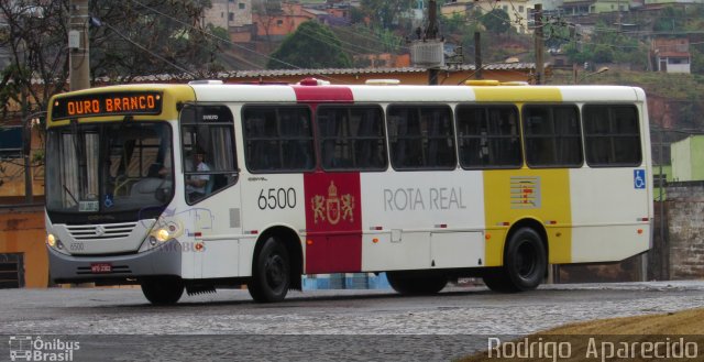 Rota Real Transportes 6500 na cidade de Conselheiro Lafaiete, Minas Gerais, Brasil, por Rodrigo  Aparecido. ID da foto: 5394537.