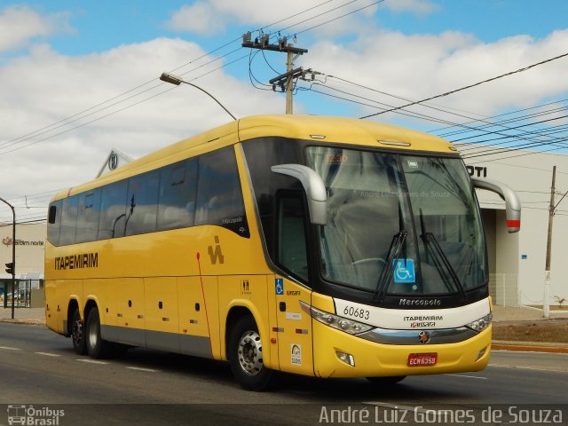 Viação Itapemirim 60683 na cidade de Juiz de Fora, Minas Gerais, Brasil, por André Luiz Gomes de Souza. ID da foto: 5395750.