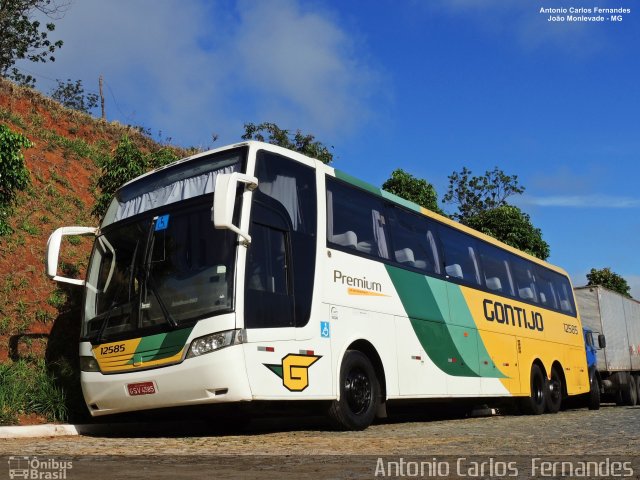 Empresa Gontijo de Transportes 12585 na cidade de João Monlevade, Minas Gerais, Brasil, por Antonio Carlos Fernandes. ID da foto: 5396603.