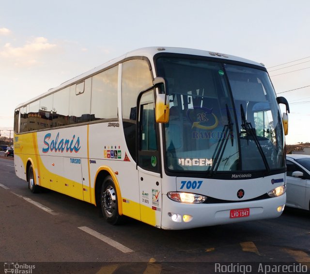 Solaris Turismo 7007 na cidade de Conselheiro Lafaiete, Minas Gerais, Brasil, por Rodrigo  Aparecido. Número da foto: #5397241.