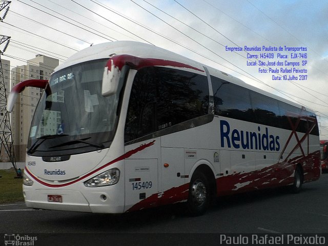 Empresa Reunidas Paulista de Transportes 145409 na cidade de São José dos Campos, São Paulo, Brasil, por Paulo Rafael Peixoto. Número da foto: #5397739.