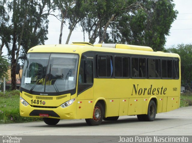 Viação Nordeste 1481 na cidade de Natal, Rio Grande do Norte, Brasil, por Joao Paulo Nascimento Silva. Número da foto: #5397523.