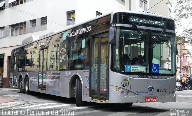 TUPI - Transportes Urbanos Piratininga 6 2077 na cidade de São Paulo, São Paulo, Brasil, por Luciano Ferreira da Silva. ID da foto: 5397306.