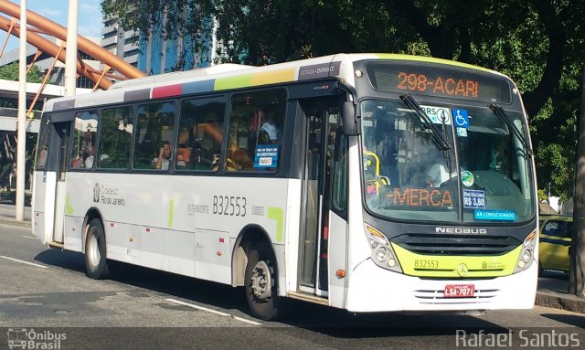 Viação Pavunense B32553 na cidade de Rio de Janeiro, Rio de Janeiro, Brasil, por Rafael Leonel Jacinto dos Santos. ID da foto: 5398049.