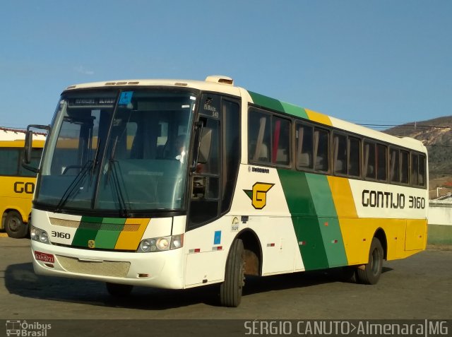 Empresa Gontijo de Transportes 3160 na cidade de Almenara, Minas Gerais, Brasil, por Sérgio Augusto Braga Canuto. ID da foto: 5398384.