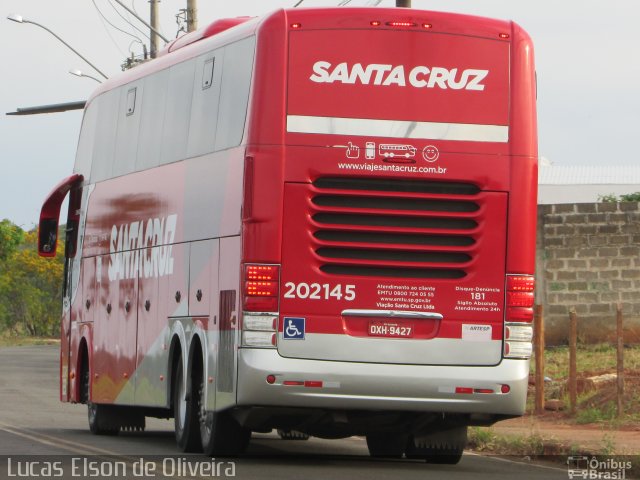 Viação Santa Cruz 202145 na cidade de Alfenas, Minas Gerais, Brasil, por Lucas Elson de Oliveira. Número da foto: #5397676.