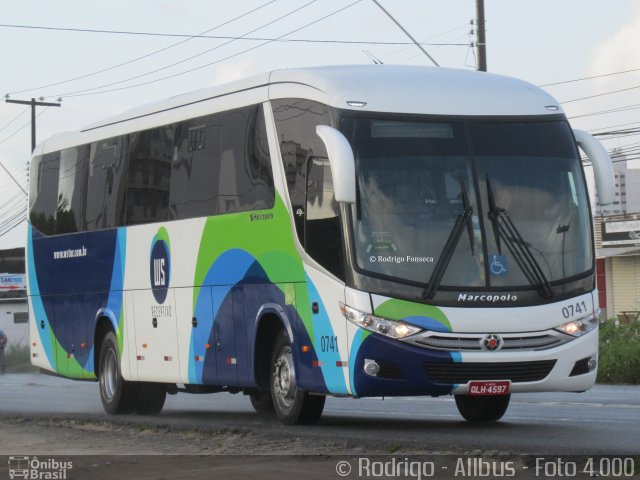 WS Turismo 0741 na cidade de Maceió, Alagoas, Brasil, por Rodrigo Fonseca. Número da foto: #5397217.