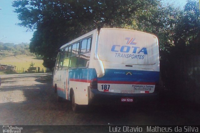 Viação Cota - Cota Transportes 187 na cidade de Matozinhos, Minas Gerais, Brasil, por Luiz Otavio Matheus da Silva. ID da foto: 5397089.