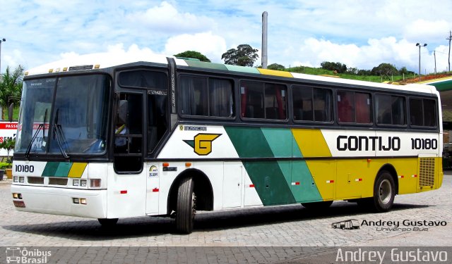 Empresa Gontijo de Transportes 10180 na cidade de Perdões, Minas Gerais, Brasil, por Andrey Gustavo. ID da foto: 5398989.