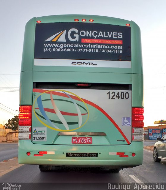 Gonçalves Viagens e Excursões 12400 na cidade de Gouveia, Minas Gerais, Brasil, por Rodrigo  Aparecido. Número da foto: #5399593.