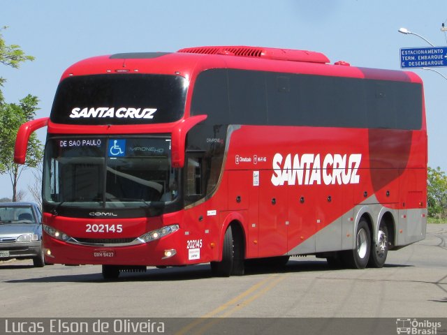 Viação Santa Cruz 202145 na cidade de Alfenas, Minas Gerais, Brasil, por Lucas Elson de Oliveira. Número da foto: #5399752.