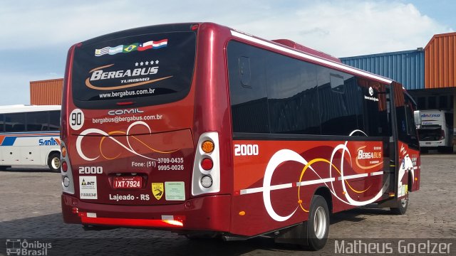Bergabus Turismo 2000 na cidade de Santa Cruz do Sul, Rio Grande do Sul, Brasil, por Matheus Goelzer. Número da foto: #5400489.