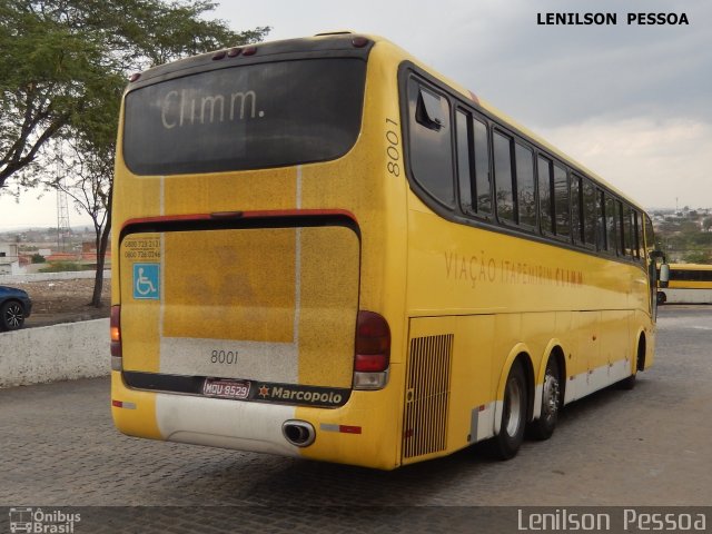 Viação Itapemirim 8001 na cidade de Caruaru, Pernambuco, Brasil, por Lenilson da Silva Pessoa. ID da foto: 5400058.