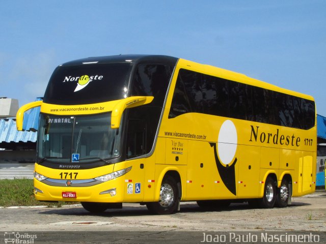 Viação Nordeste 1717 na cidade de Natal, Rio Grande do Norte, Brasil, por Joao Paulo Nascimento Silva. Número da foto: #5400078.