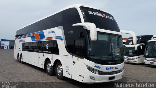 VUSC - Viação União Santa Cruz 3400 na cidade de Santa Cruz do Sul, Rio Grande do Sul, Brasil, por Matheus Goelzer. Número da foto: #5400300.