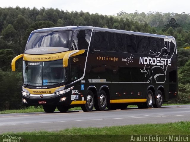 Expresso Nordeste 5105 na cidade de Irati, Paraná, Brasil, por André Felipe Mudrei. Número da foto: #5399126.