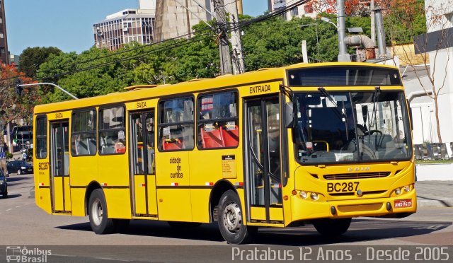 Transporte Coletivo Glória BC287 na cidade de Curitiba, Paraná, Brasil, por Cristiano Soares da Silva. ID da foto: 5399501.