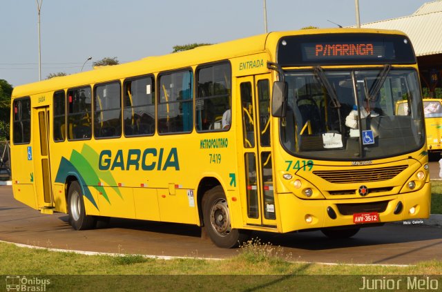 Viação Garcia 7419 na cidade de Maringá, Paraná, Brasil, por José Melo. Número da foto: #5401858.