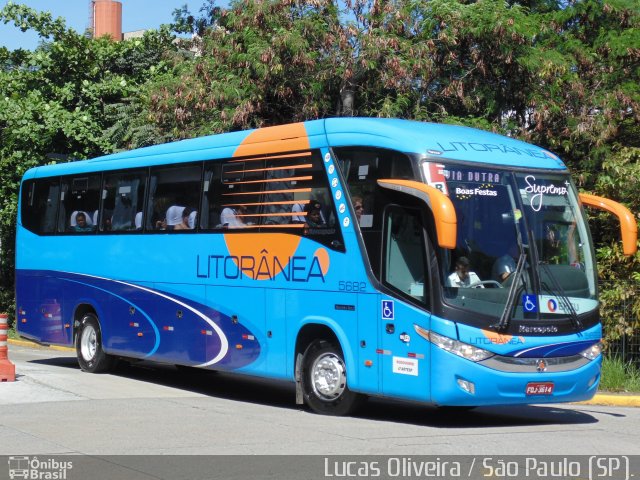 Litorânea Transportes Coletivos 5682 na cidade de São Paulo, São Paulo, Brasil, por Lucas Oliveira. Número da foto: #5402141.