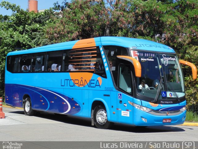 Litorânea Transportes Coletivos 5682 na cidade de São Paulo, São Paulo, Brasil, por Lucas Oliveira. ID da foto: 5402141.