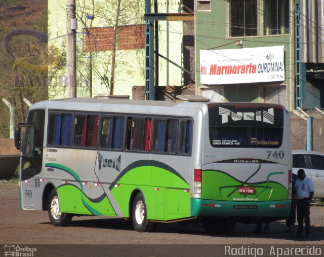 Turin Transportes 740 na cidade de Conselheiro Lafaiete, Minas Gerais, Brasil, por Rodrigo  Aparecido. ID da foto: 5402534.