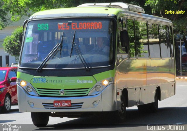 HP Transportes Coletivos 20398 na cidade de Goiânia, Goiás, Brasil, por Carlos Júnior. Número da foto: #5404711.