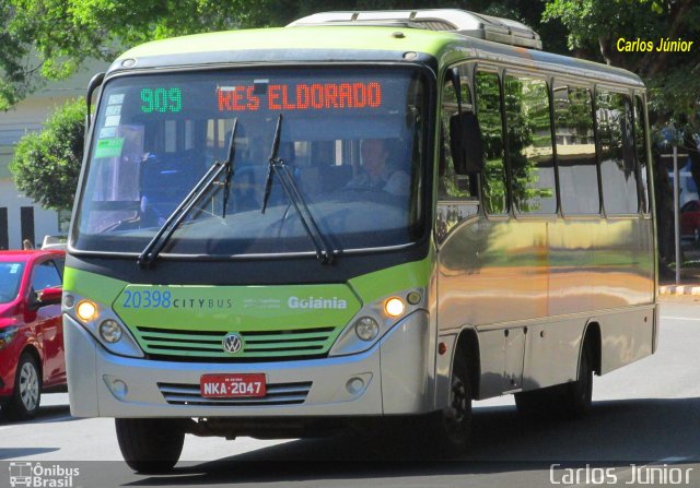 HP Transportes Coletivos 20398 na cidade de Goiânia, Goiás, Brasil, por Carlos Júnior. ID da foto: 5404711.