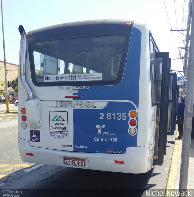 Transcooper > Norte Buss 2 6135 na cidade de São Paulo, São Paulo, Brasil, por Michel Nowacki. Número da foto: #5403243.