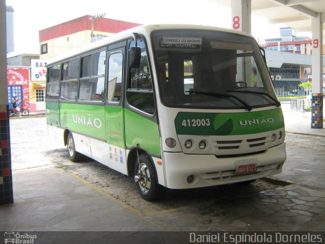 Empresa União de Transportes 412003 na cidade de Sombrio, Santa Catarina, Brasil, por Daniel Espindola Dorneles. Número da foto: #5406971.