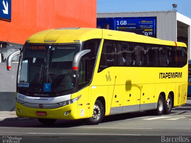 Viação Itapemirim 60535 na cidade de Rio de Janeiro, Rio de Janeiro, Brasil, por Wallace Barcellos. ID da foto: 5407010.