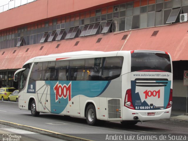 Auto Viação 1001 RJ 108.024 na cidade de Rio de Janeiro, Rio de Janeiro, Brasil, por André Luiz Gomes de Souza. Número da foto: #5407372.