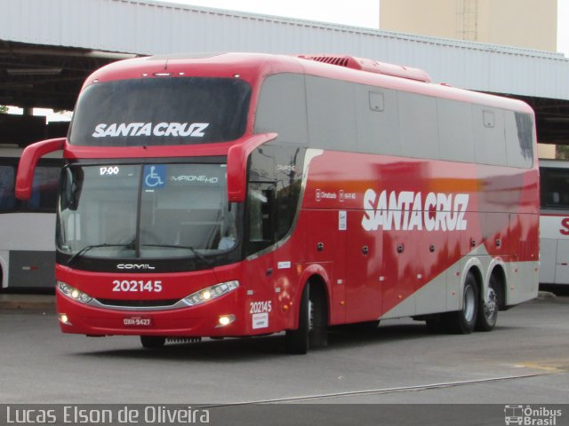 Viação Santa Cruz 202145 na cidade de Alfenas, Minas Gerais, Brasil, por Lucas Elson de Oliveira. Número da foto: #5407051.