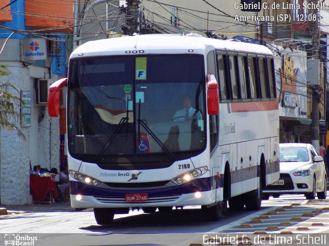 Viação Princesa Tecelã 2180 na cidade de Americana, São Paulo, Brasil, por Gabriel Giacomin de Lima. Número da foto: #5407438.