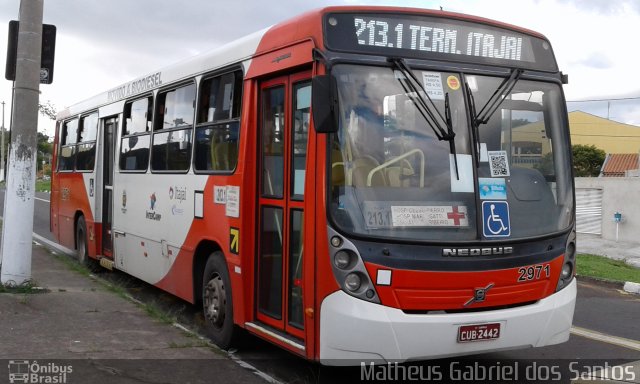 Itajaí Transportes Coletivos 2971 na cidade de Campinas, São Paulo, Brasil, por Matheus Gabriel dos Santos. Número da foto: #5463546.