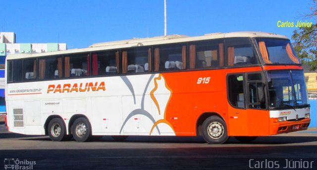 Viação Paraúna 915 na cidade de Goiânia, Goiás, Brasil, por Carlos Júnior. ID da foto: 5464113.