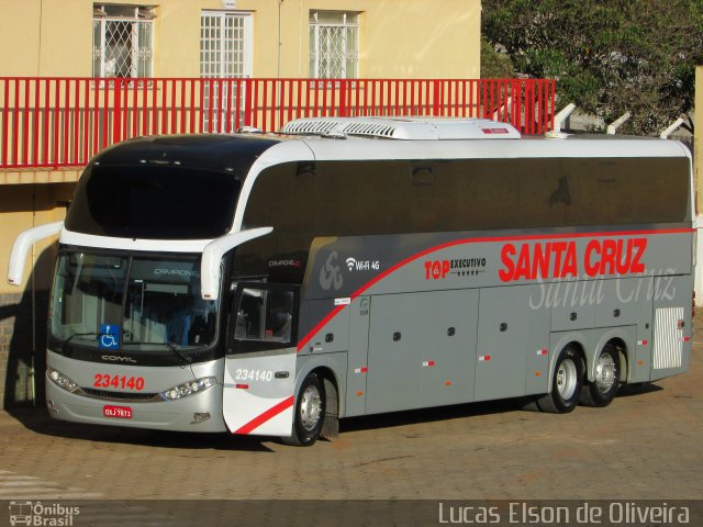 Viação Santa Cruz 234140 na cidade de Alfenas, Minas Gerais, Brasil, por Lucas Elson de Oliveira. Número da foto: #5463533.