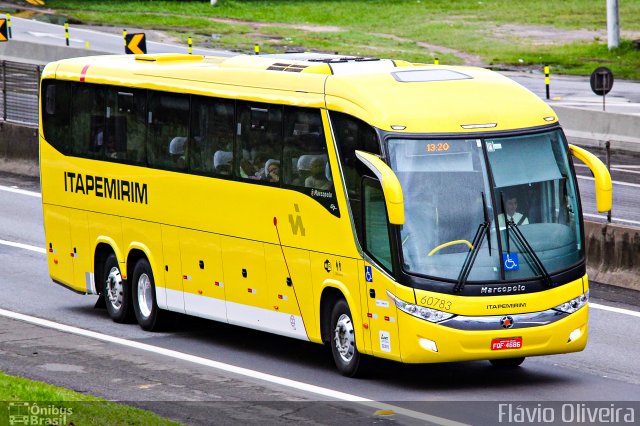 Viação Itapemirim 60783 na cidade de Resende, Rio de Janeiro, Brasil, por Flávio Oliveira. ID da foto: 5464283.